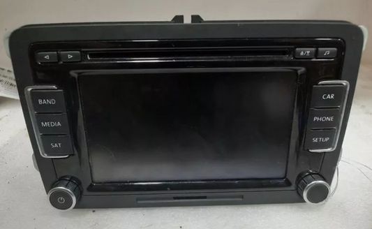 2012-2017 Volkswagen VW Jetta Radio Receiver AM FM 6 Disc Media Display Screen