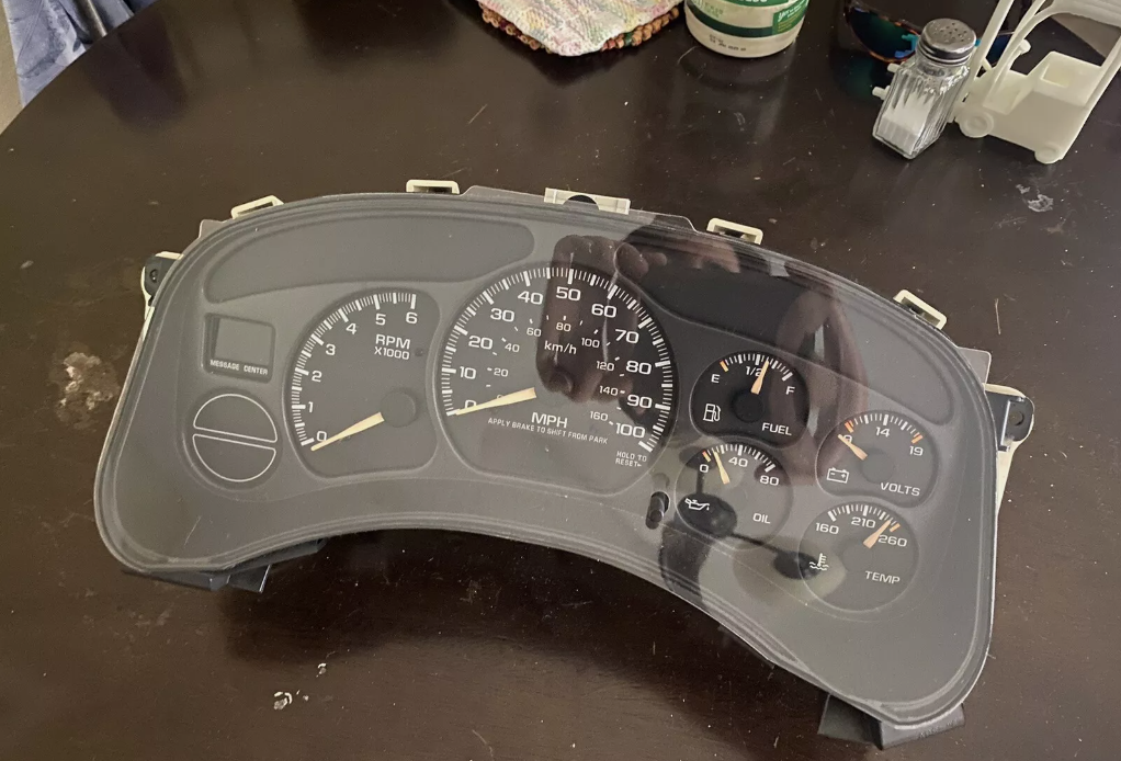 2000-2002 Chevy GMC Pickup & Truck Dash Instrument Gauge Cluster Assembly MPH OE