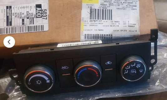 2007-2009 GMC Sierra 1500 Pickup Automatic Temperature Control With A/C Opt CJ2