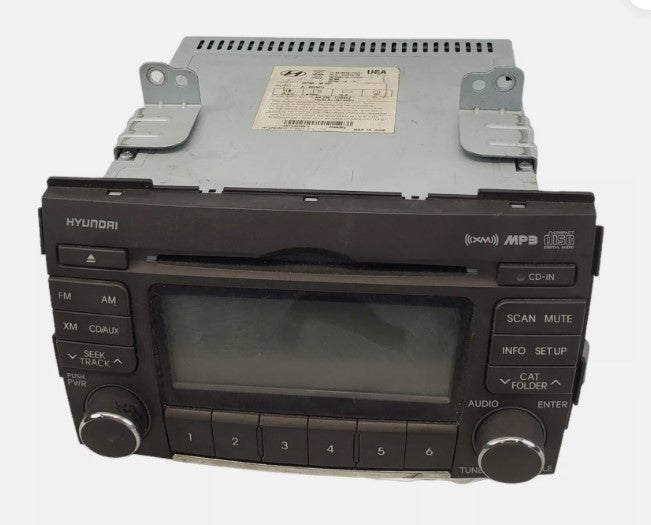 2009-2010 Hyundai Sonata Radio Receiver Display AM FM CD XM 96185-3K100 OEM WARRANTY